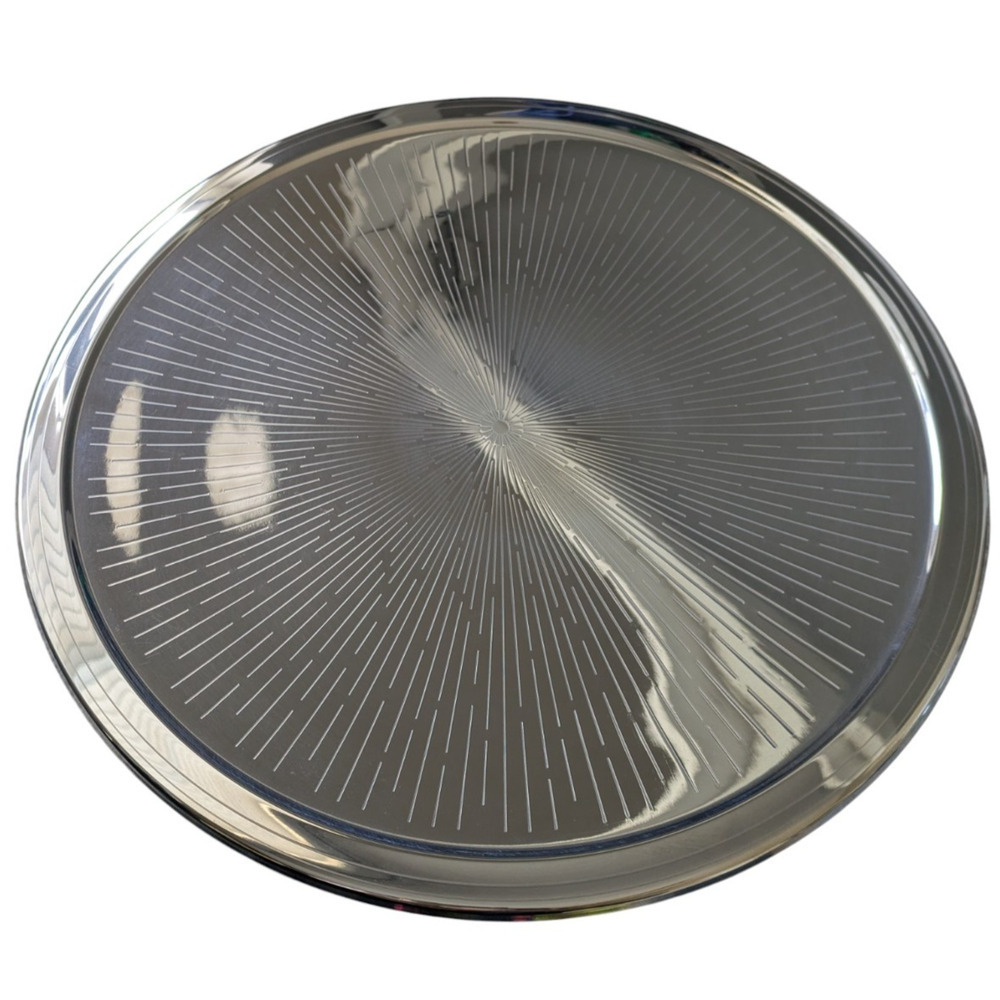 Franzer Piatto Termico 18/10 Inox Round Thermal Food Warmer Stainless Tray MCM